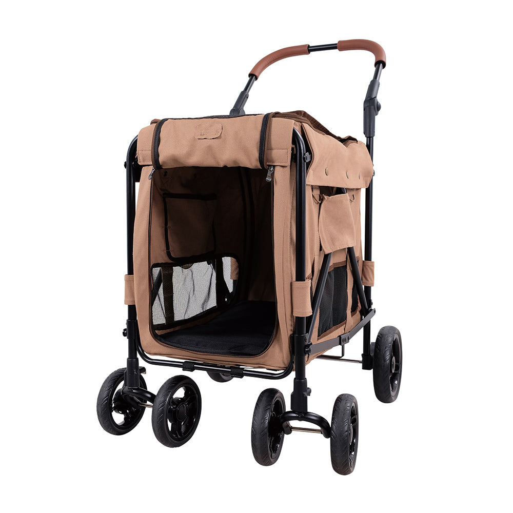 IBIYAYA Rice Pet Stroller-Rose Red