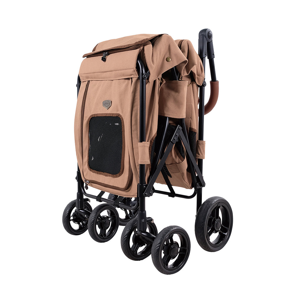 IBIYAYA Rice Pet Stroller-Rose Red