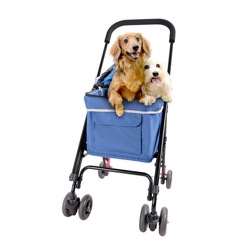 IBIYAYA Small Pet Stroller-Nostalgic Blue