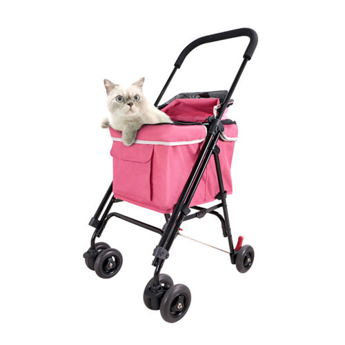 IBIYAYA Small Pet Stroller-Petal Pink