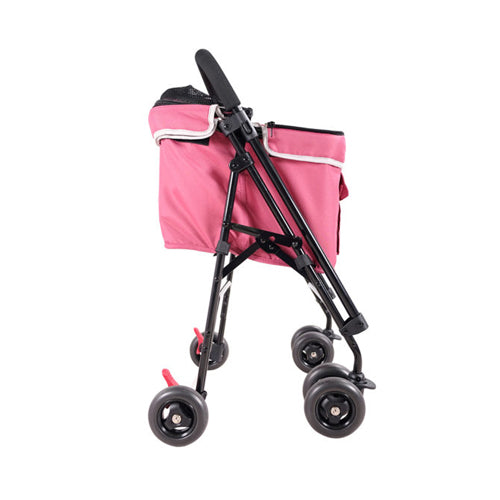 IBIYAYA Small Pet Stroller-Petal Pink