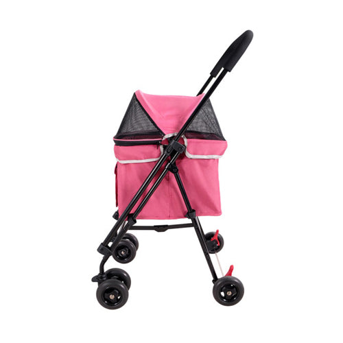 IBIYAYA Small Pet Stroller-Petal Pink