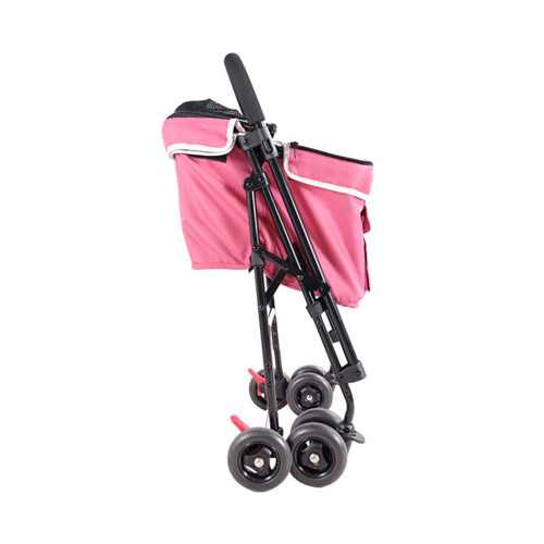 IBIYAYA Small Pet Stroller-Petal Pink