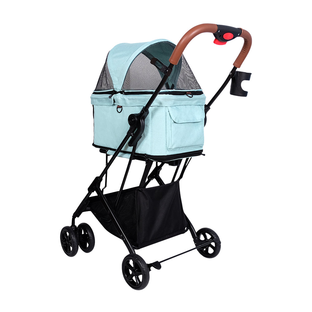 IBIYAYA Small Speed ​​Detachable Pet Stroller-Caolu