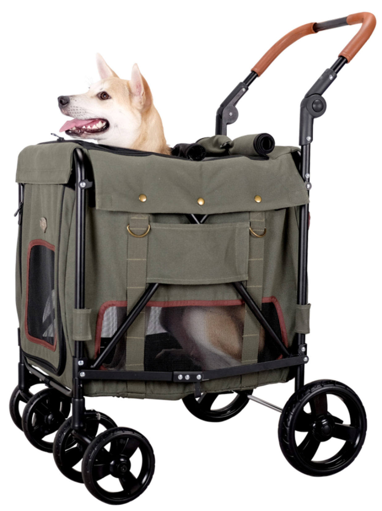 IBIYAYA Rice Pet Stroller-Military Green