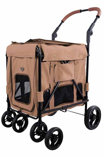 IBIYAYA Rice Pet Stroller-Rose Red