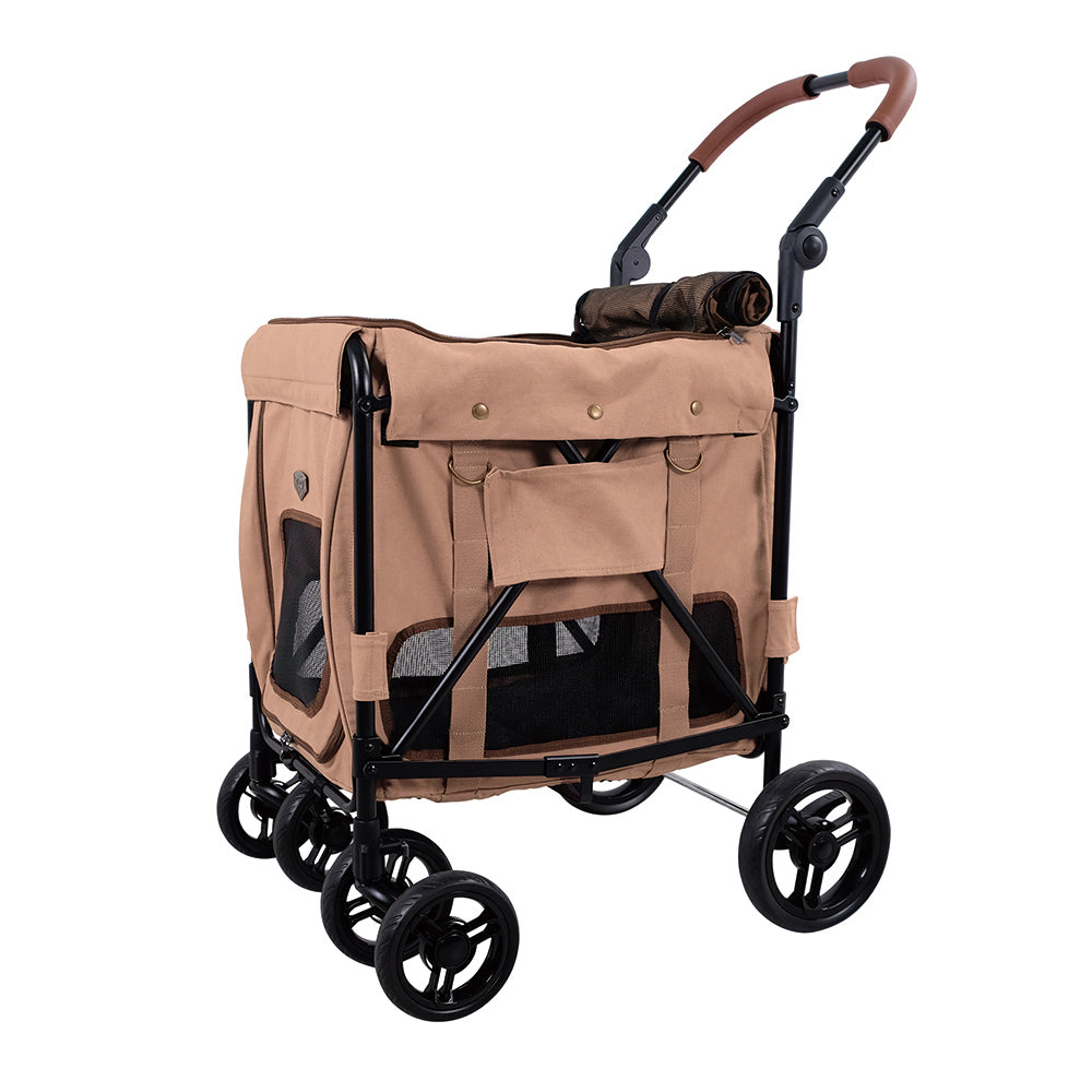 IBIYAYA Rice Pet Stroller-Rose Red